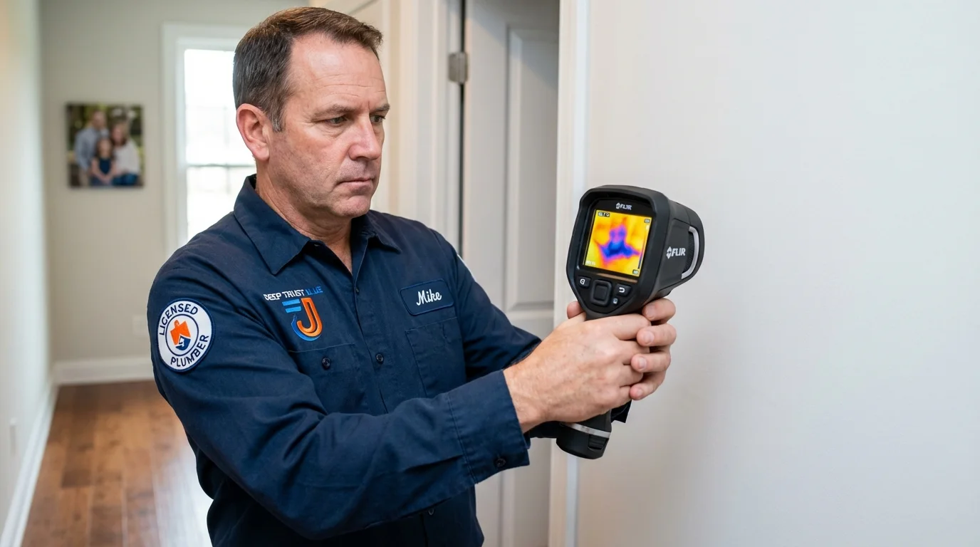 Thermal imaging leak detection by Johns Plumbing LLC in Jeanerette